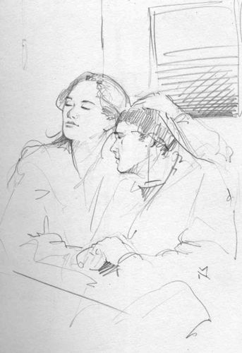 Couple on Subway