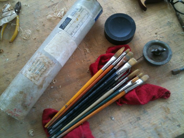 How to make a Plein Air Brush Container